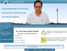 Tablet Screenshot of dr-grobler.de